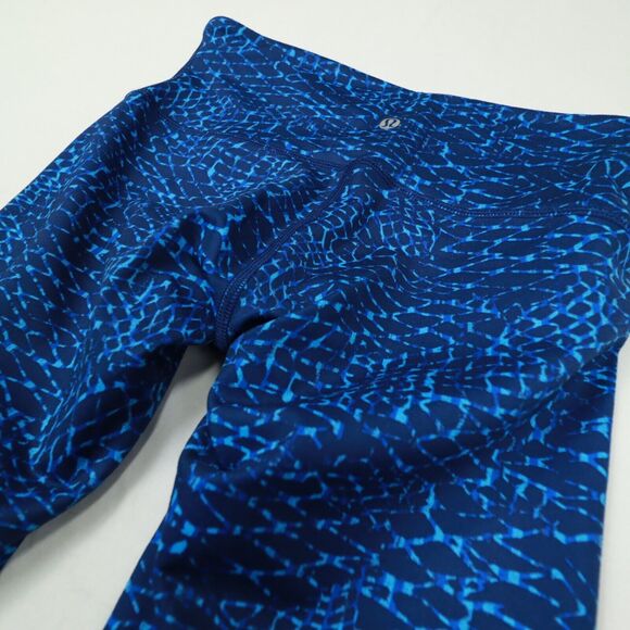 lululemon Women's Blue Printed Leggings Pants size 4 - Picture 7 of 9